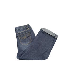 Salt Works NYC Denim Jean Capris Med Rise Crop 20" Inseam Women's Size 8